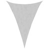 Voile d'ombrage gris clair 5x7x7 m 100% polyester oxford 