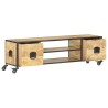 Meuble TV 130x30x39 cm Bois massif de manguier 