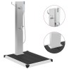 Douche d'extérieur avec receveur de douche WPC Acier inoxydable 