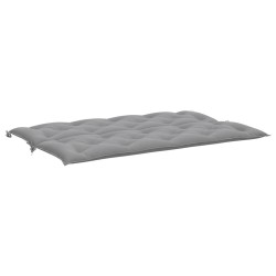 Coussin de banc de jardin gris 150x(50+50)x7 cm tissu oxford 