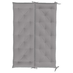 Coussin de banc de jardin gris 150x(50+50)x7 cm tissu oxford 