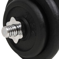 Ensemble d'haltères 18 pcs 40 kg Fonte 