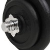Ensemble d'haltères 18 pcs 40 kg Fonte 