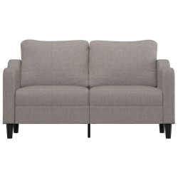 Canapé à 2 places Taupe 140 cm Tissu 