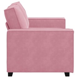 Canapé à 2 places Rose 120 cm Velours 