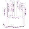 Tête de lit 81x4x110 cm Bois massif de pin 