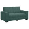 Canapé à 2 places Vert foncé 120 cm Velours 