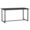 Mobilier d'extérieur 4 pcs avec coussins Résine tressée Noir 