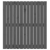 Tête de lit murale Gris 82,5x3x90 cm Bois massif de pin 