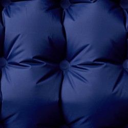 Matelas de camping autogonflant oreiller 1 personne bleu marine 