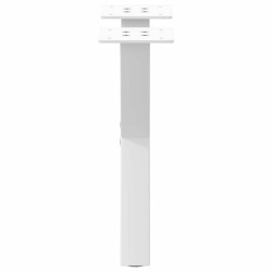 Pieds de table basse en forme de X, 2 pièces, blanc, 40 x (30-31) cm, acier 