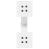 Pieds de table basse en forme de X, 2 pièces, blanc, 40 x (30-31) cm, acier 