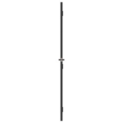 Porte intérieure mince noir verre trempé aluminium 