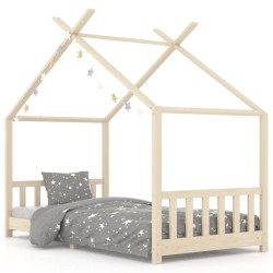 Cadre de lit d'enfant Bois de pin massif 90 x 200 cm 