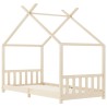 Cadre de lit d'enfant Bois de pin massif 90 x 200 cm 