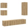 Ensemble de meuble TV mural 5 pcs chêne artisanal 