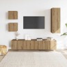 Ensemble de meuble TV mural 5 pcs chêne artisanal 
