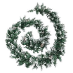 Guirlande de Noël avec lumières LED Vert 5,2 m PVC 
