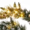 Guirlande de Noël avec lumières LED Vert 5,2 m PVC 
