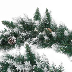 Guirlande de Noël avec lumières LED Vert 5,2 m PVC 