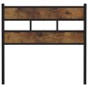 Tête de lit chêne fumé 107 cm fer et bois d'ingénierie 