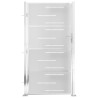Portail de jardin 100x200 cm acier inoxydable 