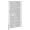Portail de jardin 100x200 cm acier inoxydable 