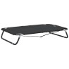 Lit pour chien pliable anthracite tissu Oxford et acier 
