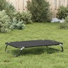 Lit pour chien pliable anthracite tissu Oxford et acier 