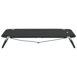 Lit pour chien pliable anthracite tissu Oxford et acier 