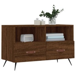 Meuble TV Chêne marron 80x36x50 cm Bois d'ingénierie 