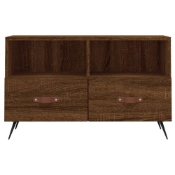 Meuble TV Chêne marron 80x36x50 cm Bois d'ingénierie 
