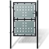 Portail simple de clôture Noir 100x225 cm 