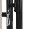 Portail simple de clôture Noir 100x225 cm 