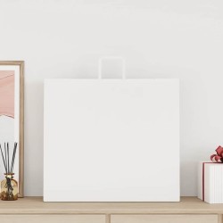 Sacs en papier 50 pcs avec poignées blanc 54x15x49 cm 