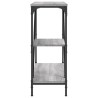Table console sonoma gris 88,5x30x75 cm bois d'ingénierie 