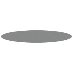 Bâche de piscine gris clair Ø550 cm géotextile polyester 
