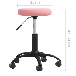 Chaise de salle à manger Rose Velours 