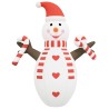 Bonhomme de neige gonflable de Noël avec LED 630 cm 