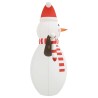 Bonhomme de neige gonflable de Noël avec LED 630 cm 