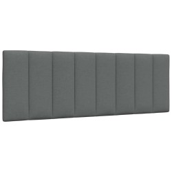 Coussin de tête de lit gris foncé 140 cm tissu 