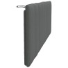 Coussin de tête de lit gris foncé 140 cm tissu 