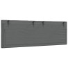 Coussin de tête de lit gris foncé 140 cm tissu 