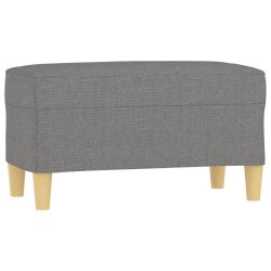 Banc Gris foncé 70x35x41 cm Tissu 