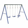 Ensemble de balançoire d'extérieur avec 3 balançoires 