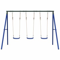 Ensemble de balançoire d'extérieur avec 3 balançoires 