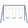 Ensemble de balançoire d'extérieur avec 3 balançoires 