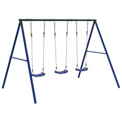Ensemble de balançoire d'extérieur avec 3 balançoires 