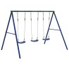 Ensemble de balançoire d'extérieur avec 3 balançoires 