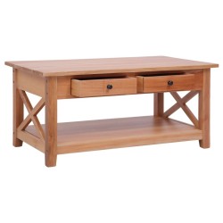 Table basse 100x55x46 cm bois d'acajou massif 